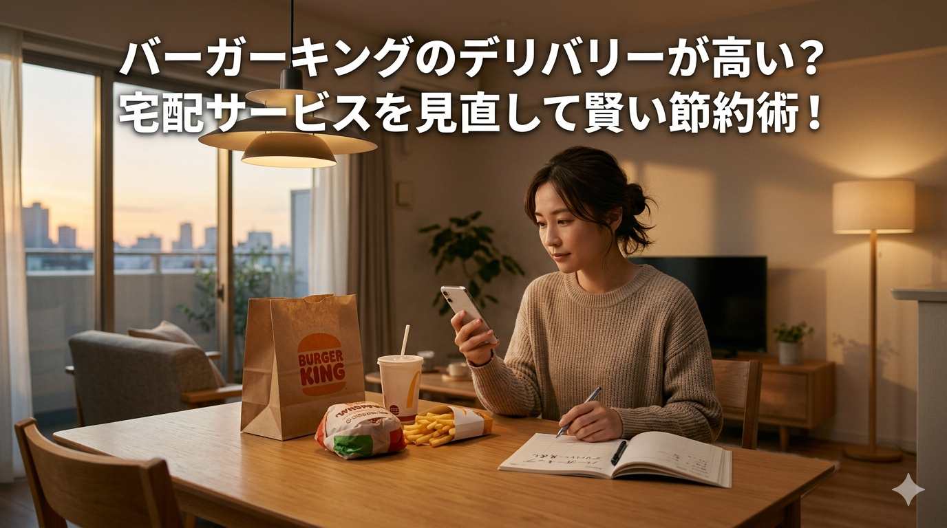 バーガーキングのデリバリーが高い？