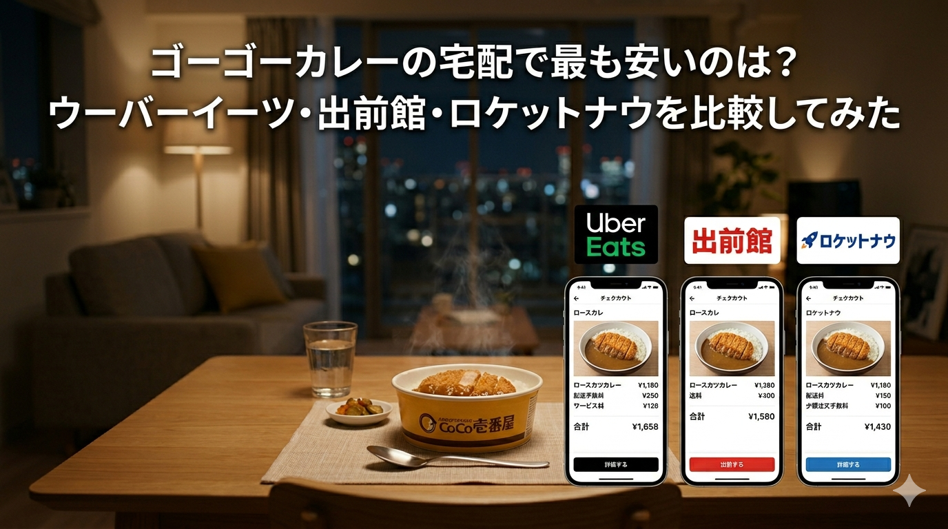  ゴーゴーカレーの宅配で最も安いのは？