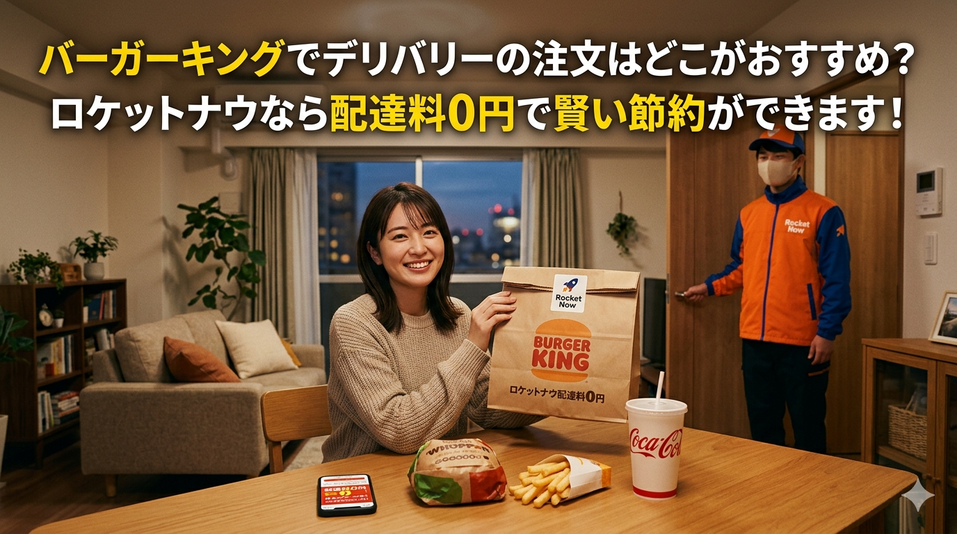バーガーキングのデリバリーで注文はどこがおすすめ？