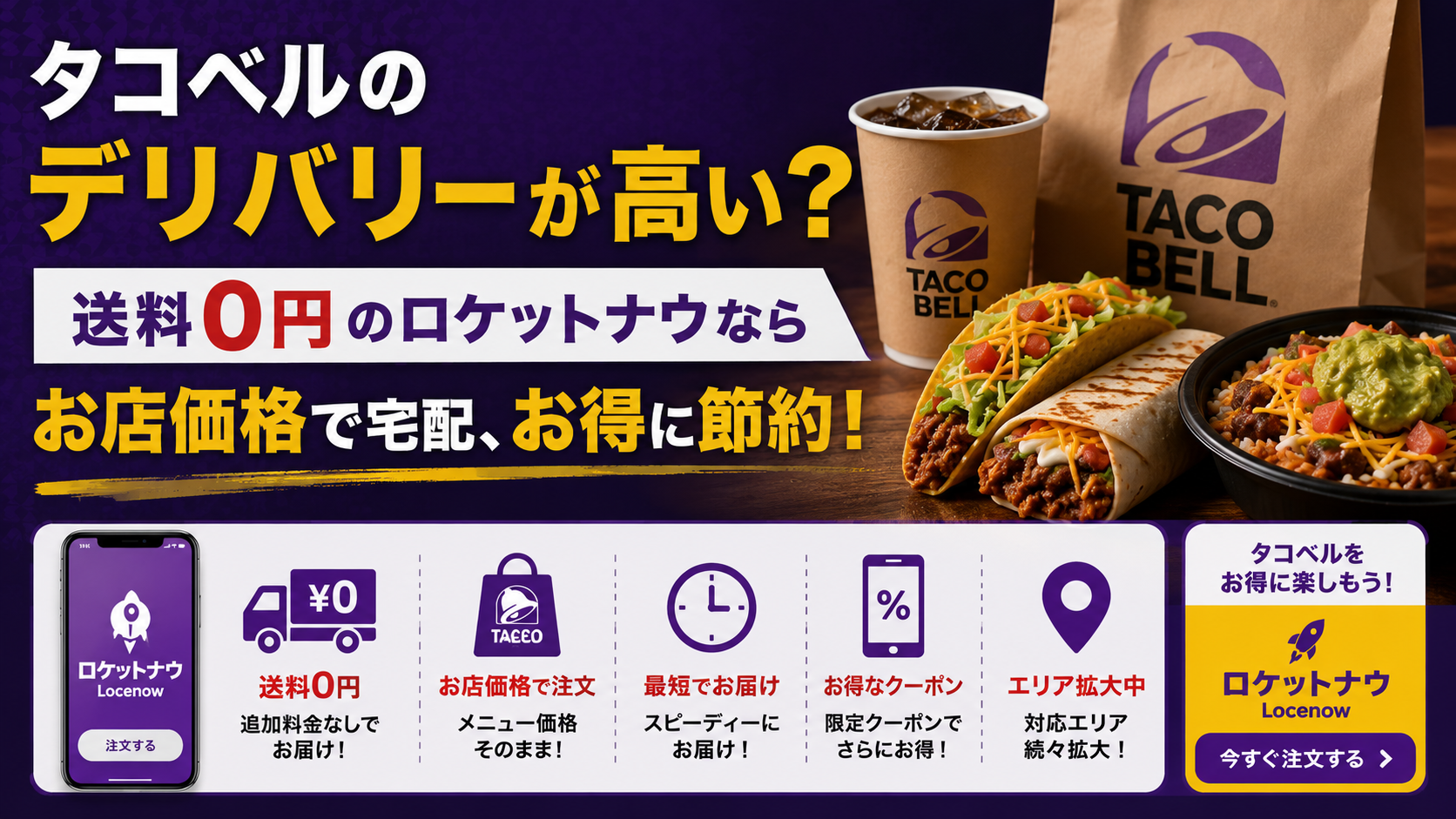 タコベルのデリバリーが高い？