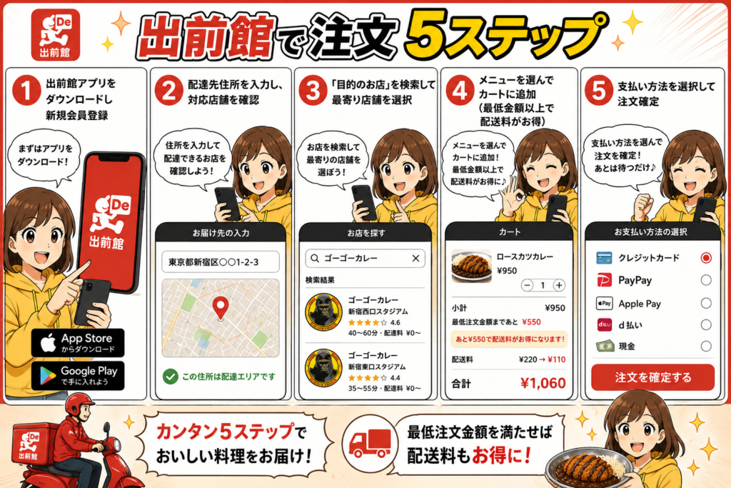 出前館で注文