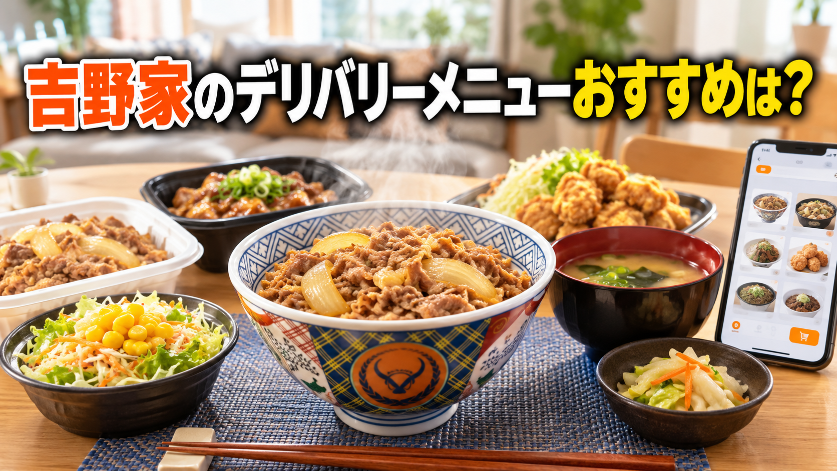 吉野家のデリバリーメニューおすすめは？